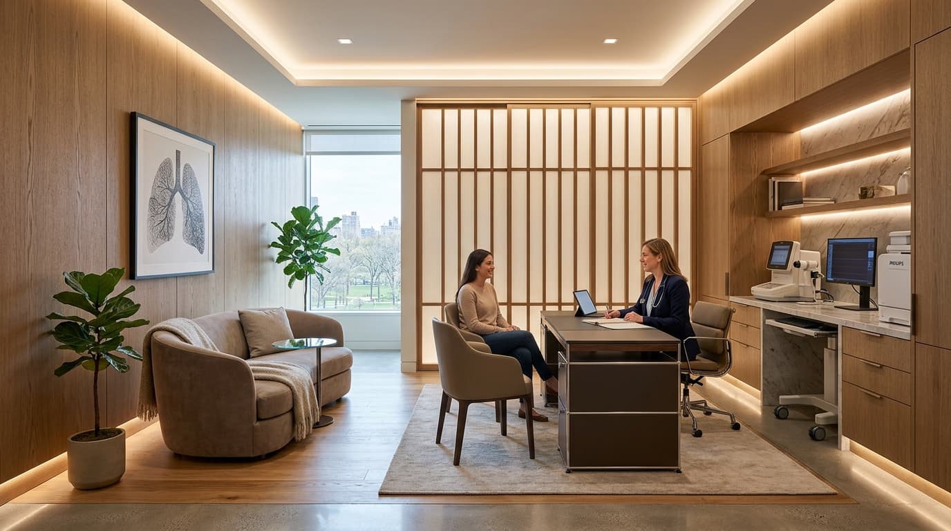 Modern respiratory consultation clinic suite at Star Hospitals