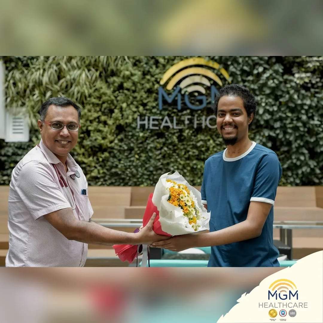 Felicitation of Recovered Patient at MGM Healthcare
